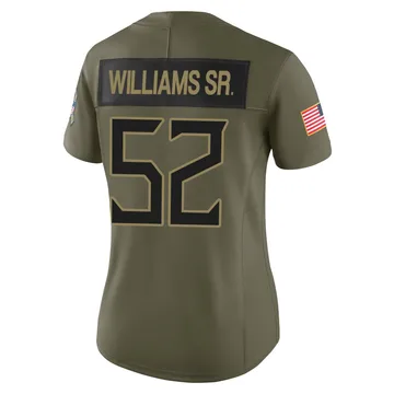 Women's James Williams Sr. Tennessee Titans Nike Limited 2025 Salute to Service Jersey - Olive