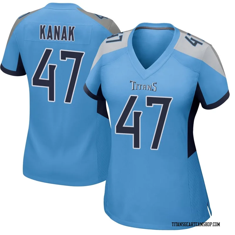 Women's Jaren Kanak Tennessee Titans Nike Game Jersey - Light Blue