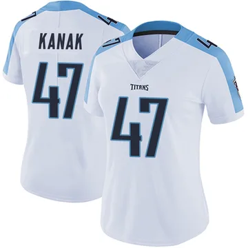 Women's Jaren Kanak Tennessee Titans Nike Limited Vapor Untouchable Jersey - White