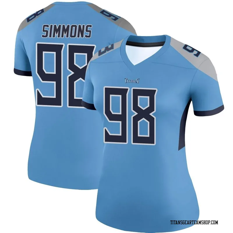 Women's Jeffery Simmons Tennessee Titans Nike Legend Jersey - Light Blue