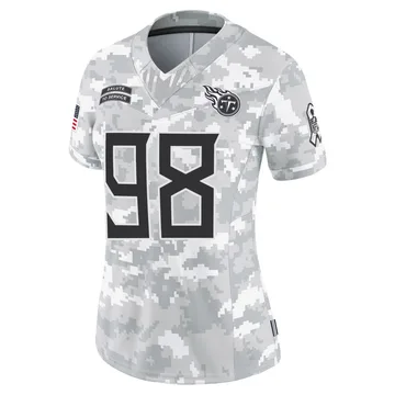 Women's Jeffery Simmons Tennessee Titans Nike Limited 2024 Salute to Service Jersey - Arctic Camo