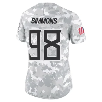 Women's Jeffery Simmons Tennessee Titans Nike Limited 2024 Salute to Service Jersey - Arctic Camo