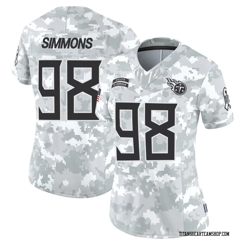 Women's Jeffery Simmons Tennessee Titans Nike Limited 2024 Salute to Service Jersey - Arctic Camo