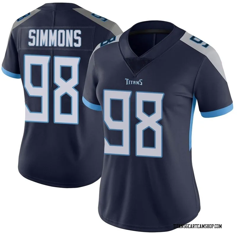 Women's Jeffery Simmons Tennessee Titans Nike Limited Vapor Untouchable Jersey - Navy