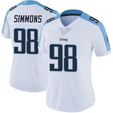 Women's Jeffery Simmons Tennessee Titans Nike Limited Vapor Untouchable Jersey - White