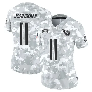 Women's Jermaine Johnson II Tennessee Titans Nike Limited 2024 Salute to Service Jersey - Arctic Camo