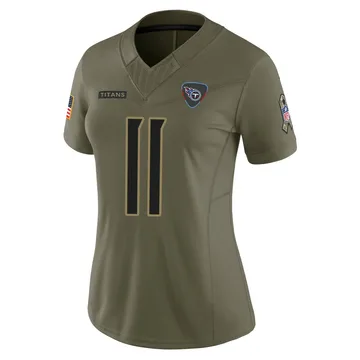 Women's Jermaine Johnson II Tennessee Titans Nike Limited 2025 Salute to Service Jersey - Olive