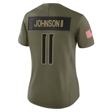 Women's Jermaine Johnson II Tennessee Titans Nike Limited 2025 Salute to Service Jersey - Olive