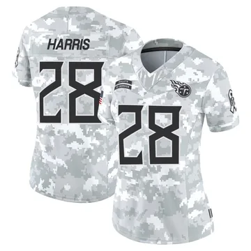 Women's Jermari Harris Tennessee Titans Nike Limited 2024 Salute to Service Jersey - Arctic Camo