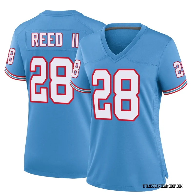 Women's Jerrick Reed II Tennessee Titans Nike Game Oilers Throwback Alternate Jersey - Light Blue