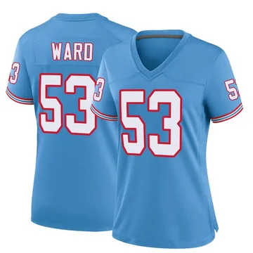Women's Jihad Ward Tennessee Titans Nike Game Oilers Throwback Alternate Jersey - Light Blue