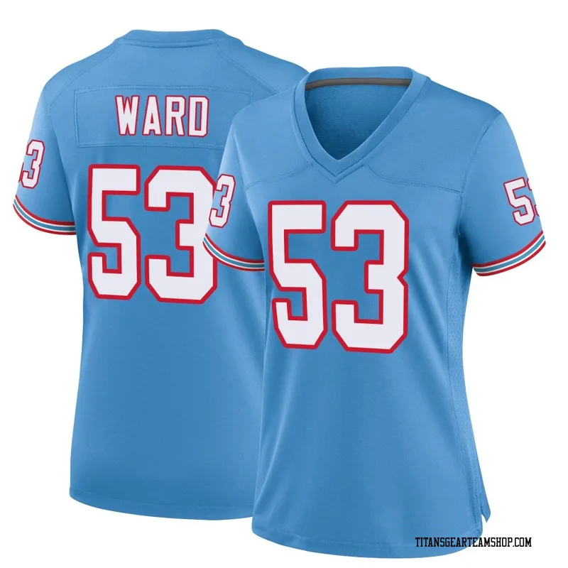Women's Jihad Ward Tennessee Titans Nike Game Oilers Throwback Alternate Jersey - Light Blue