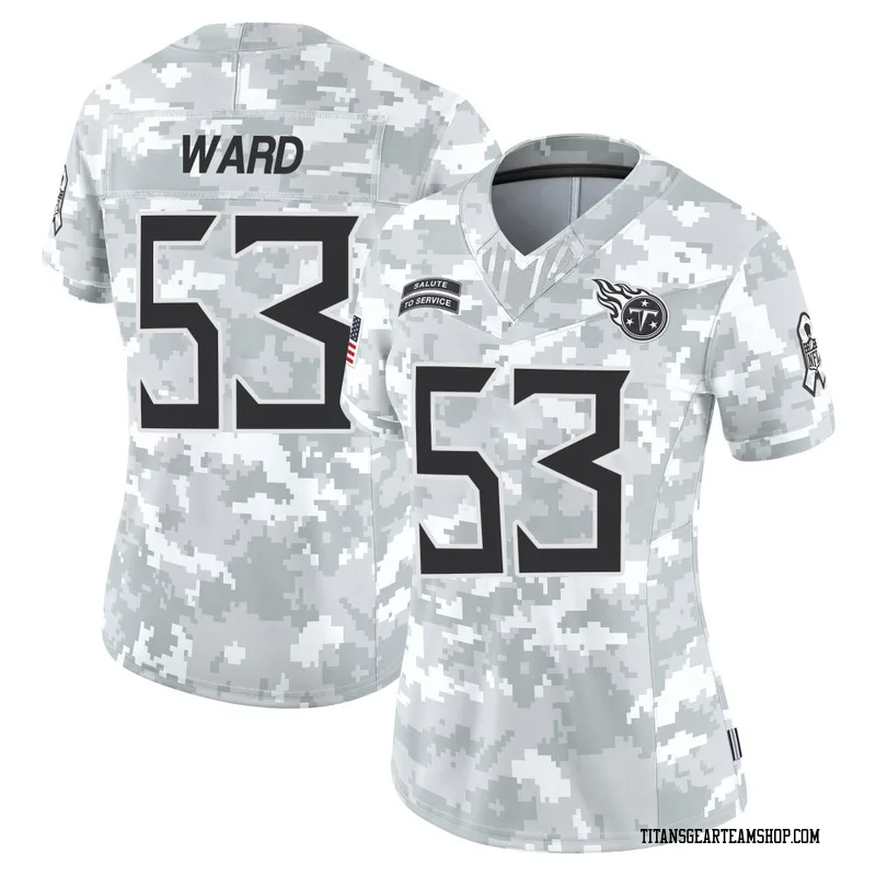 Women's Jihad Ward Tennessee Titans Nike Limited 2024 Salute to Service Jersey - Arctic Camo