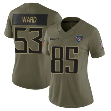 Women's Jihad Ward Tennessee Titans Nike Limited 2025 Salute to Service Jersey - Olive