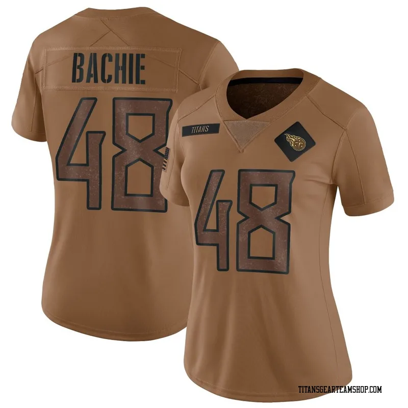 Women's Joe Bachie Tennessee Titans Nike Limited 2023 Salute To Service Jersey - Brown