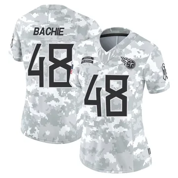 Women's Joe Bachie Tennessee Titans Nike Limited 2024 Salute to Service Jersey - Arctic Camo
