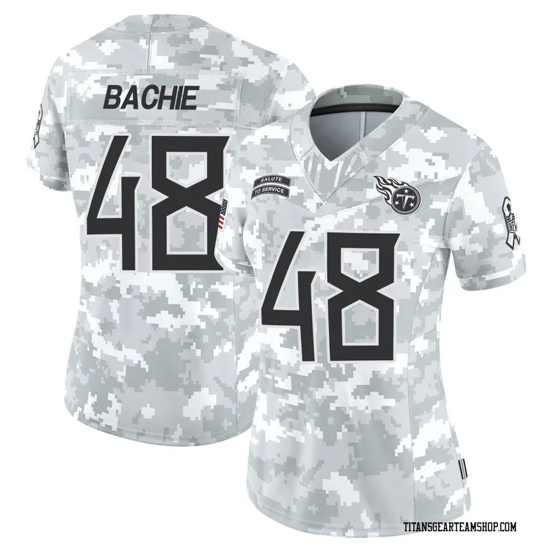 Women's Joe Bachie Tennessee Titans Nike Limited 2024 Salute to Service Jersey - Arctic Camo
