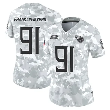 Women's John Franklin-Myers Tennessee Titans Nike Limited 2024 Salute to Service Jersey - Arctic Camo