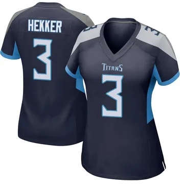 Women's Johnny Hekker Tennessee Titans Nike Game Jersey - Navy