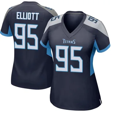 Women's Jordan Elliott Tennessee Titans Nike Game Jersey - Navy