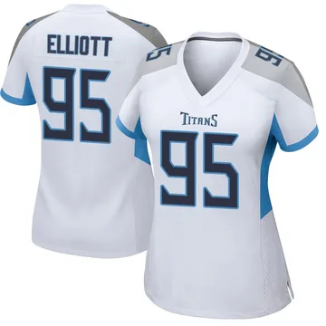 Women's Jordan Elliott Tennessee Titans Nike Game Jersey - White
