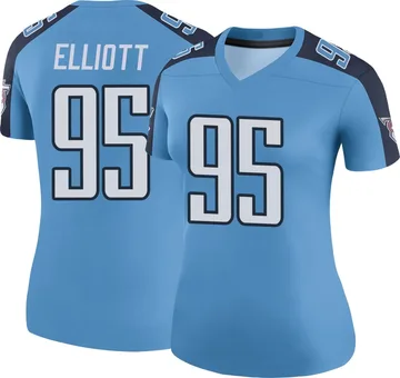 Women's Jordan Elliott Tennessee Titans Nike Legend Color Rush Jersey - Light Blue