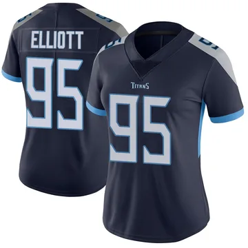 Women's Jordan Elliott Tennessee Titans Nike Limited Vapor Untouchable Jersey - Navy