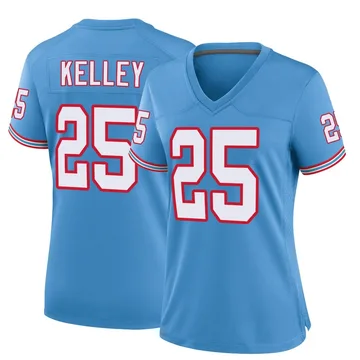 Women's Joshua Kelley Tennessee Titans Nike Game Oilers Throwback Alternate Jersey - Light Blue