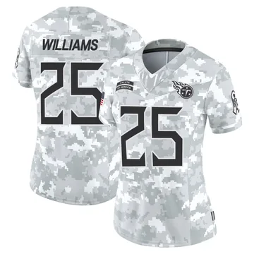 Women's Joshua Williams Tennessee Titans Nike Limited 2024 Salute to Service Jersey - Arctic Camo
