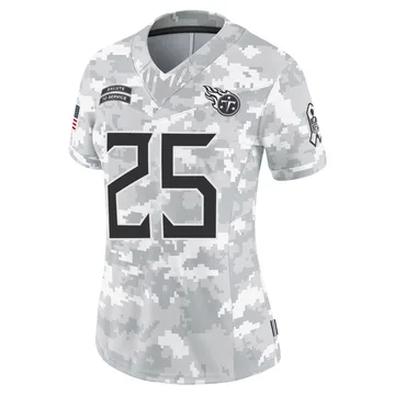 Women's Joshua Williams Tennessee Titans Nike Limited 2024 Salute to Service Jersey - Arctic Camo