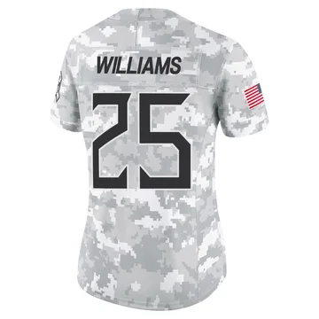 Women's Joshua Williams Tennessee Titans Nike Limited 2024 Salute to Service Jersey - Arctic Camo