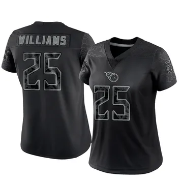 Women's Joshua Williams Tennessee Titans Nike Limited Reflective Jersey - Black