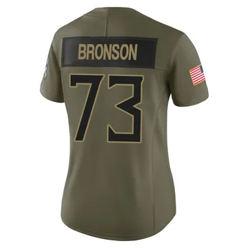 Women's Josiah Bronson Tennessee Titans Nike Limited 2025 Salute to Service Jersey - Olive