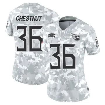 Women's Julius Chestnut Tennessee Titans Nike Limited 2024 Salute to Service Jersey - Arctic Camo