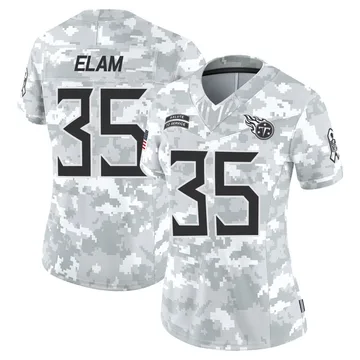 Women's Kaiir Elam Tennessee Titans Nike Limited 2024 Salute to Service Jersey - Arctic Camo