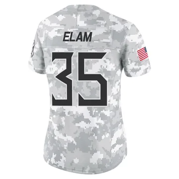 Women's Kaiir Elam Tennessee Titans Nike Limited 2024 Salute to Service Jersey - Arctic Camo