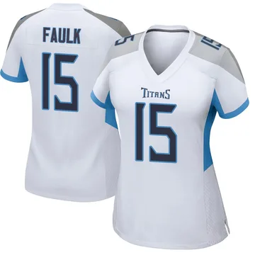 Women's Keldric Faulk Tennessee Titans Nike Game Jersey - White