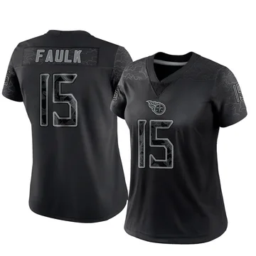Women's Keldric Faulk Tennessee Titans Nike Limited Reflective Jersey - Black