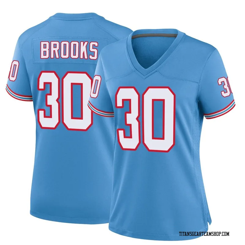 Women's Kendell Brooks Tennessee Titans Nike Game Oilers Throwback Alternate Jersey - Light Blue
