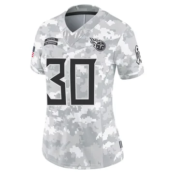 Women's Kendell Brooks Tennessee Titans Nike Limited 2024 Salute to Service Jersey - Arctic Camo