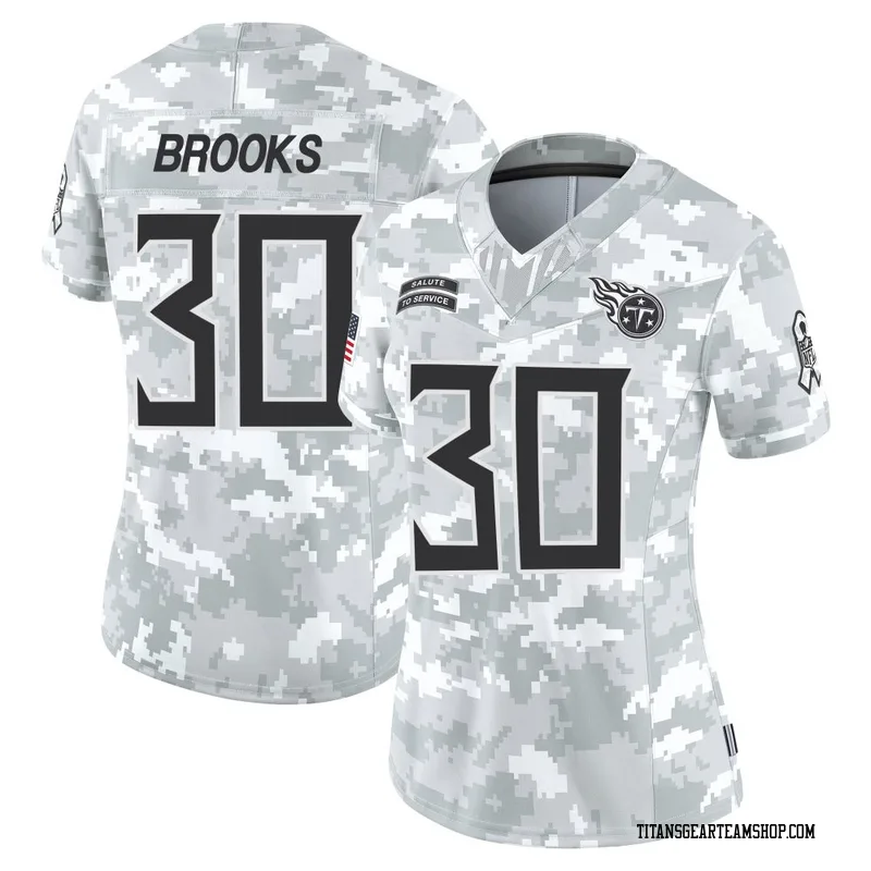 Women's Kendell Brooks Tennessee Titans Nike Limited 2024 Salute to Service Jersey - Arctic Camo