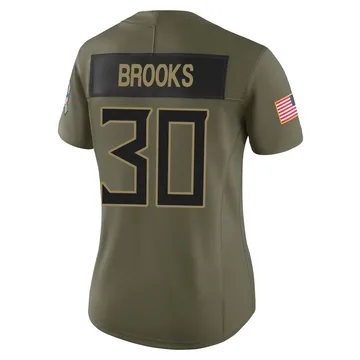 Women's Kendell Brooks Tennessee Titans Nike Limited 2025 Salute to Service Jersey - Olive