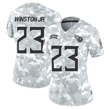 Women's Kevin Winston Jr. Tennessee Titans Nike Limited 2024 Salute to Service Jersey - Arctic Camo