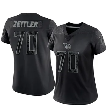 Women's Kevin Zeitler Tennessee Titans Nike Limited Reflective Jersey - Black