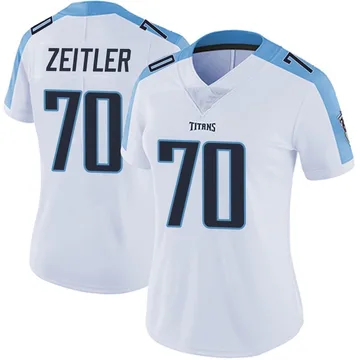 Women's Kevin Zeitler Tennessee Titans Nike Limited Vapor Untouchable Jersey - White