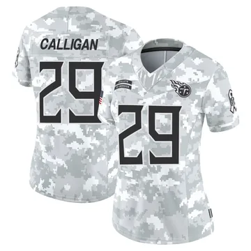 Women's Keydrain Calligan Tennessee Titans Nike Limited 2024 Salute to Service Jersey - Arctic Camo