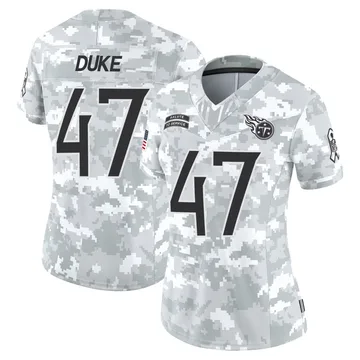 Women's Khalid Duke Tennessee Titans Nike Limited 2024 Salute to Service Jersey - Arctic Camo
