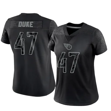 Women's Khalid Duke Tennessee Titans Nike Limited Reflective Jersey - Black