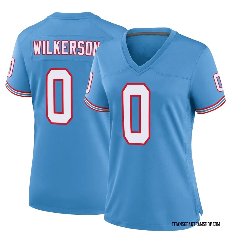 Women's Kristian Wilkerson Tennessee Titans Nike Game Oilers Throwback Alternate Jersey - Light Blue