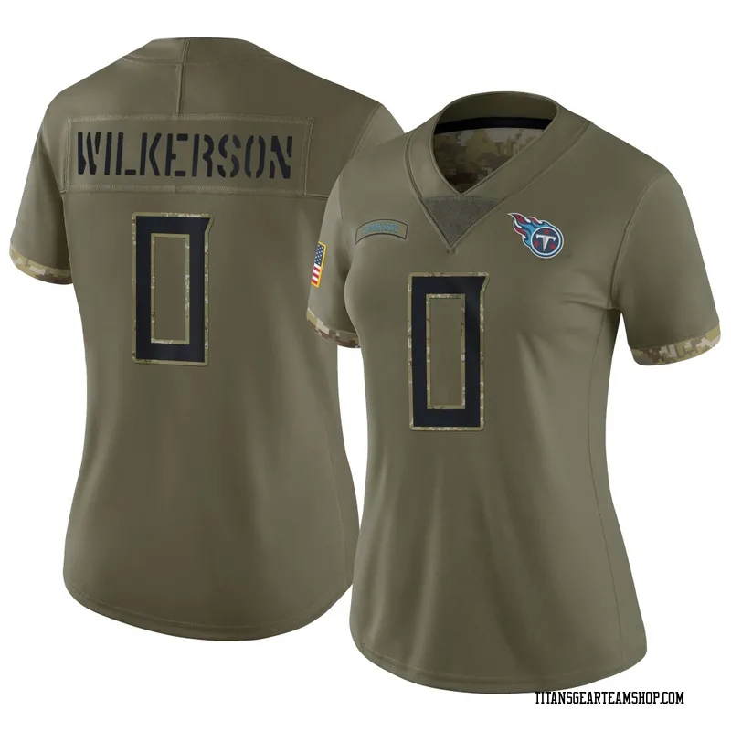 Women's Kristian Wilkerson Tennessee Titans Nike Limited 2022 Salute To Service Jersey - Olive